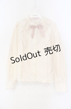 画像: axes femme kawaii / チュールレース衿ブラウス  アイボリー O-25-09-27-063-AX-BL-IG-OS