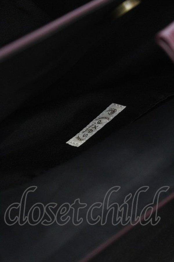 画像5: axes femme / 型押しフラップサッチェル 27×34×10.5cm ワイン O-25-09-27-1003-AX-BG-IG-ZT500 (5)