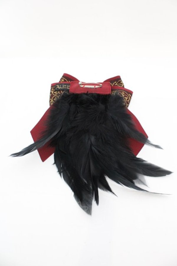 画像3: ALICE and the PIRATES / APプレートリボンブローチ  ワイン×クロ O-25-09-27-1041-PA-AC-OW-ZT394-F006 (3)