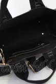 画像5: An MILLE / 2WAY ロゴトートバッグ  ブラック O-25-09-27-1005-EL-BG-YM-ZT501 (5)