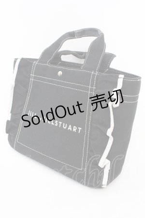 画像: JILL by JILL STUART / フリルトートバッグ（小）  ブラック O-25-09-27-1006-LO-BG-YM-OS