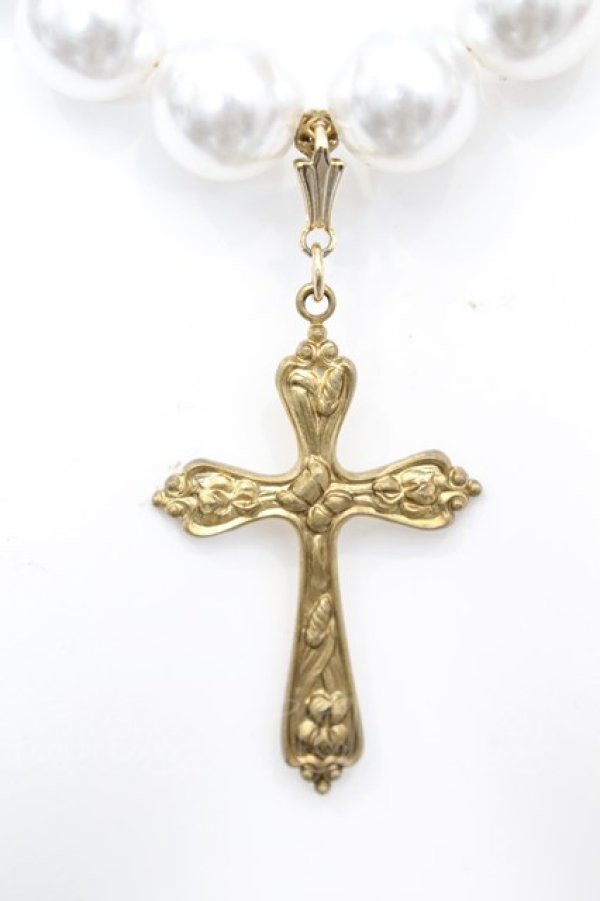 画像1: Luxmira / ネックレス “Lien”  ホワイト O-25-09-27-1016-GO-AC-IG-ZT486-F001 (1)