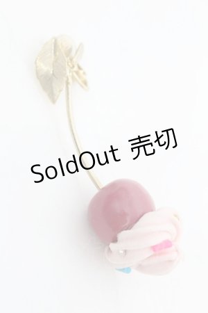 画像: 【SALE】MILK / チェリーホイップイヤリング  ピンク O-25-09-27-1028-ML-AC-OW-ZT486-F003