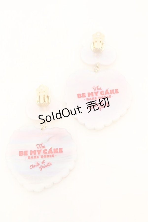 画像2: 【SALE】Etoile et Griotte / Heart Cakeイヤリング  レッドケーキ×ホワイトオーロラベース O-25-09-27-1029-LO-AC-OW-ZT488-F006 (2)