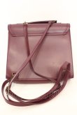 画像3: axes femme / 型押しフラップサッチェル 27×34×10.5cm ワイン O-25-09-27-1003-AX-BG-IG-ZT500 (3)