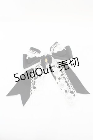 画像: BABY,THE STARS SHINE BRIGHT / くみゃちゃんのLove Heartリボンクリップ  クロ×シロ O-25-09-27-1040-BA-AC-OW-OS