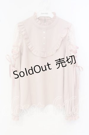 画像: 【SALE】Honey Cinnamon / ショルダーレースアッププルオーバー F ピンク O-25-09-27-067-LO-TO-OW-ZT381