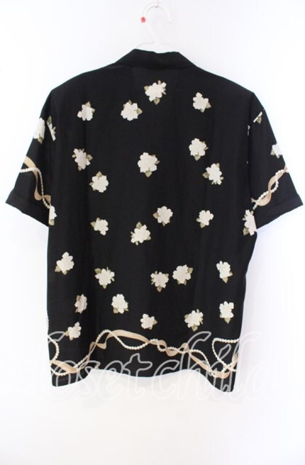 画像3: INGEBORG / ローズ＆パールptブラウス  クロ O-25-09-27-081-LO-BL-OW-ZI (3)