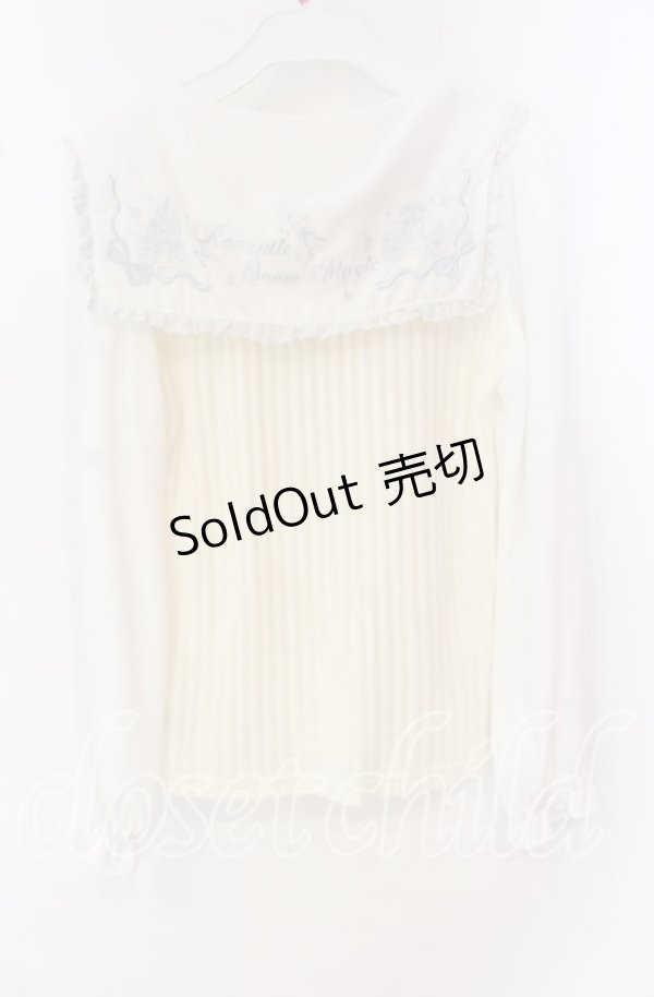 画像2: LIZ LISA / シンデレラ刺繍セーラートップス  アイボリー O-25-09-27-087-LO-TO-IG-OS (2)