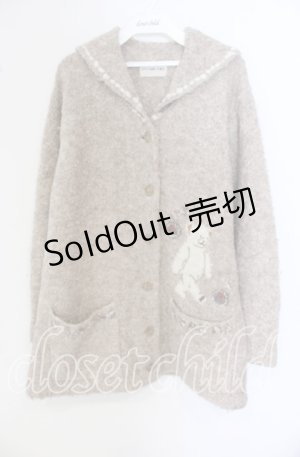画像: 【SALE】ILYa LONNG TEMPS / くまニットカーディガン  ブラウン O-25-09-27-088-PU-TO-IG-ZT185