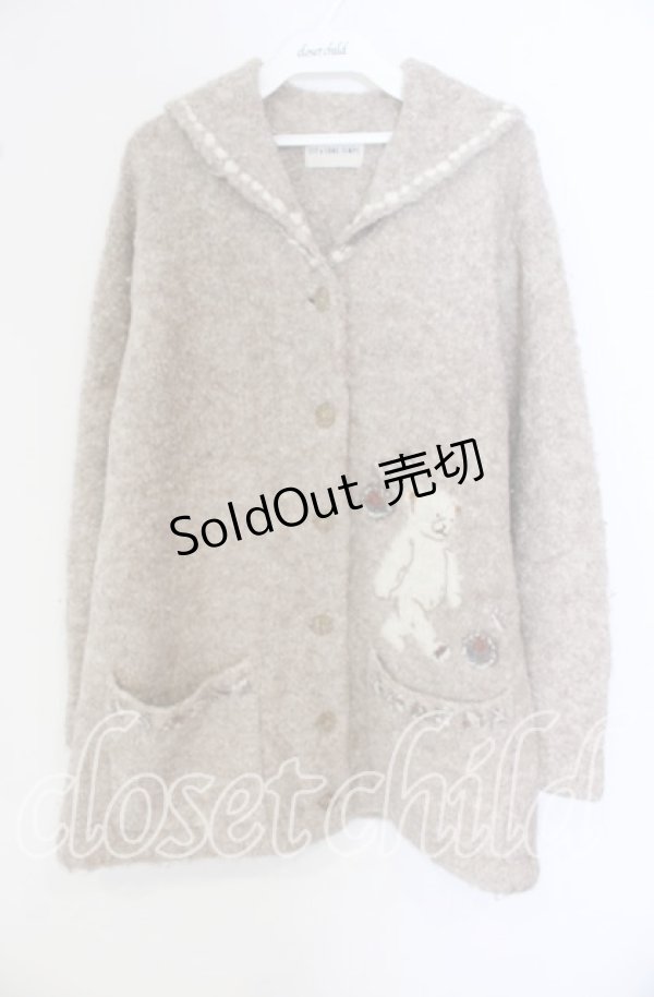 画像1: 【SALE】ILYa LONNG TEMPS / くまニットカーディガン  ブラウン O-25-09-27-088-PU-TO-IG-ZT185 (1)