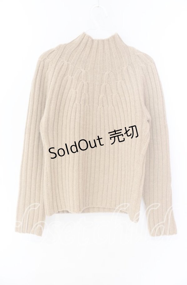 画像2: TOMATSU / 厚手リブニット  ベージュ O-25-09-27-093-LO-TO-IG-ZT380 (2)