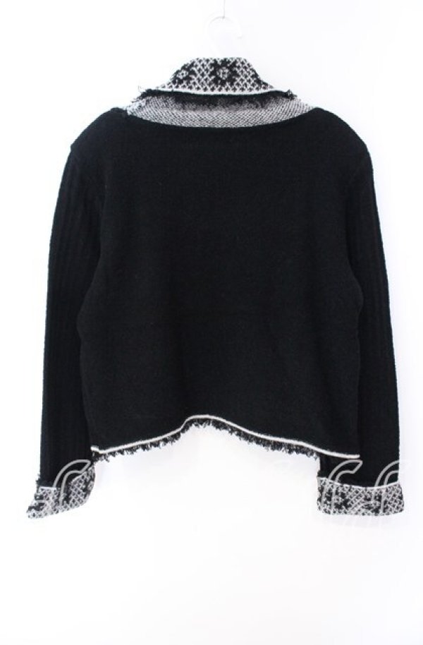 画像3: TOMATSU / 柄編みニット  クロ O-25-09-27-096-LO-TO-IG-ZT071 (3)