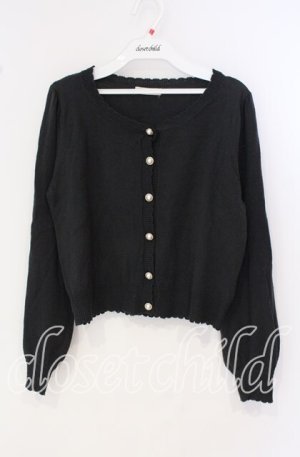 画像: Amavel / パールボタンカーディガン F グリーン O-25-09-27-098-CA-TO-OW-ZY