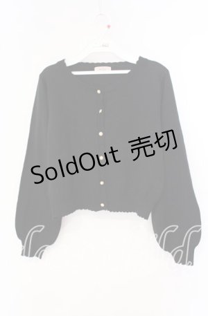 画像: Amavel / ボリューム袖カーディガン F クロ O-25-09-27-099-CA-TO-OW-ZY