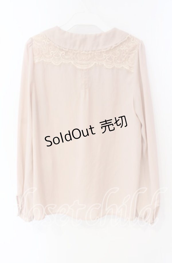 画像3: LODISPOTTO / ビジュー配色ブラウス M ベージュ O-25-09-27-101-LO-BL-OW-ZT372 (3)