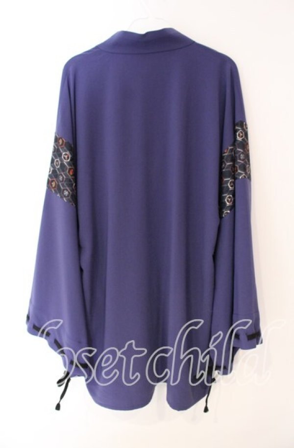 画像3: AXES-X / 小紋柄羽織  パープル O-25-09-27-106-AX-TO-IG-ZT474 (3)