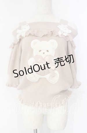画像: LIZ LISA / ボアくまオフショルニット  ピンク O-25-09-27-010-LO-TO-OW-OS