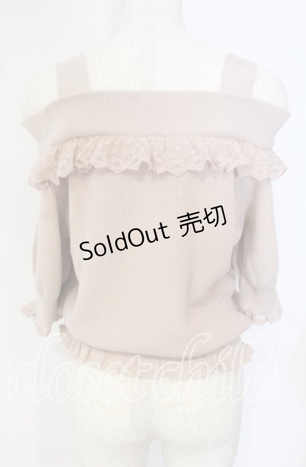 画像4: LIZ LISA / ボアくまオフショルニット  ピンク O-25-09-27-010-LO-TO-OW-OS (4)