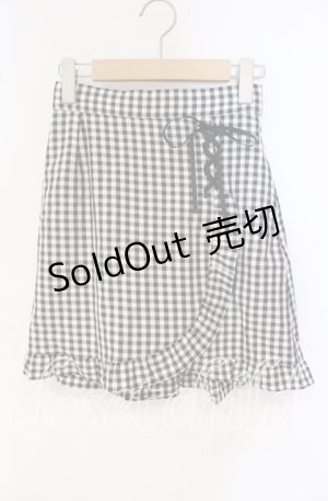 画像: Honey Cinnamon / フリルチェックスカパン F クロ O-25-09-27-016-LO-SK-OW-OS