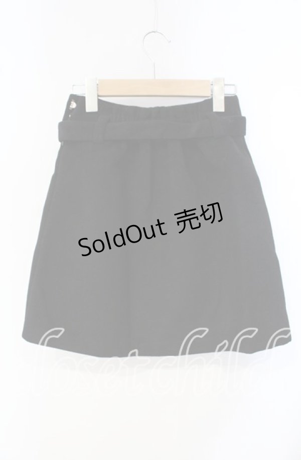 画像2: Honey Cinnamon / ハートバックル起毛スカート F クロ O-25-09-27-018-LO-SK-OW-ZY (2)