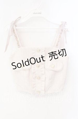 画像: LIZ LISA / チェーンストラップツイードビスチェ 0 ピンク O-25-09-27-022-LO-OP-OW-OS