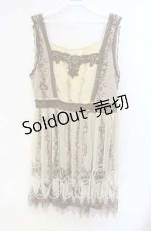 画像: axes femme / バタフライptチュールチュニック M イエロー O-25-09-27-032-AX-OP-OW-OS