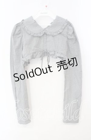 画像: Pain / 2wayフリルショートブラウス  クロ O-25-09-29-032-LO-BL-OW-OS