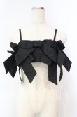 画像1: Pain / ジャガードリボンキャミソールビスチェ  クロ O-25-09-29-034-LO-TO-OW-ZT169 (1)