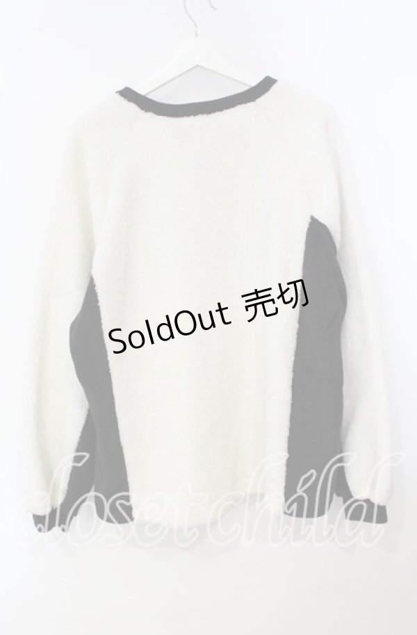 画像3: lilLilly / ユニフォームボアミニワンピース  アイボリー×クロ O-25-09-29-036-LO-OP-OW-ZT044 (3)