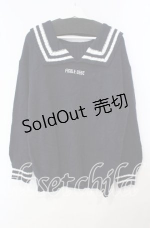 画像: Fickle Bebe / FBセーラーカラーニット F コン O-25-09-29-037-0-TO-OW-OS