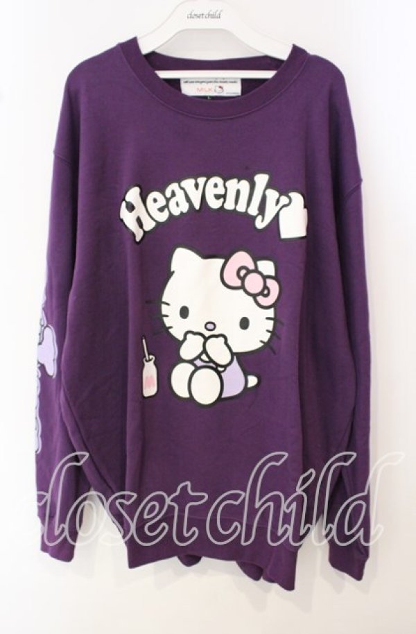 ミルク　スウェット FREAK'S STORE トレーナー スウェット ロゴ 配色メロー