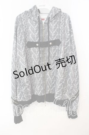 画像: MILKBOY / ケーブルパーカー  ブラック O-25-09-29-042-MB-TO-OW-OS