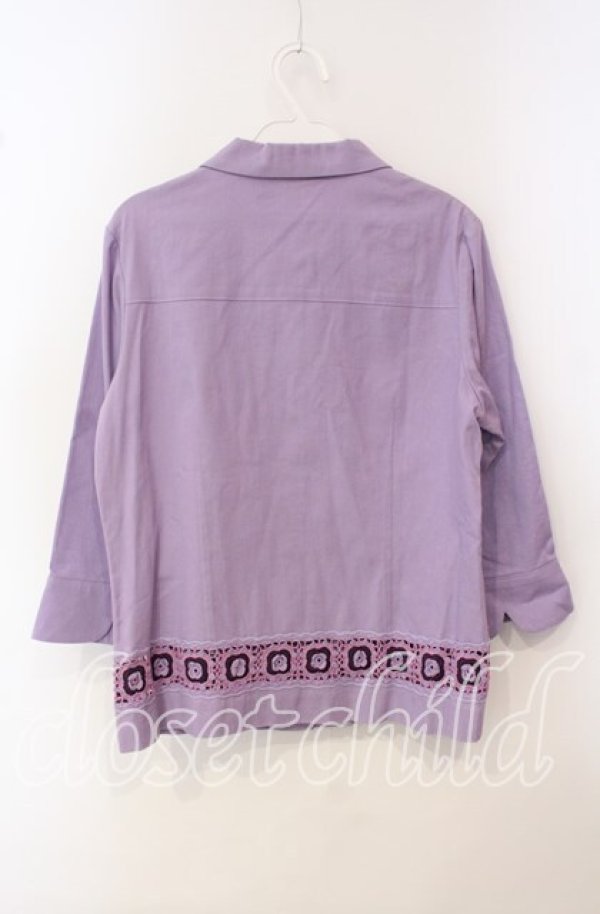 画像4: TOMATSU / 裾フラワージャケット 38 ラベンダー O-25-09-29-049-LO-JA-IG-ZT029 (4)