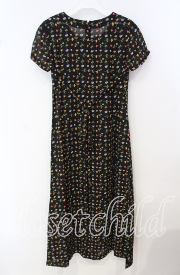 画像3: TOMATSU / フラワーラインワンピース  クロ O-25-09-29-051-LO-JA-IG-ZT103 (3)