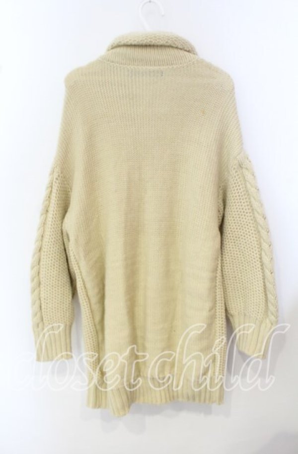 画像3: PINK HOUSE / ケーブル編みカーディガン  アイボリー O-25-09-29-005-LO-TO-IG-ZT185 (3)