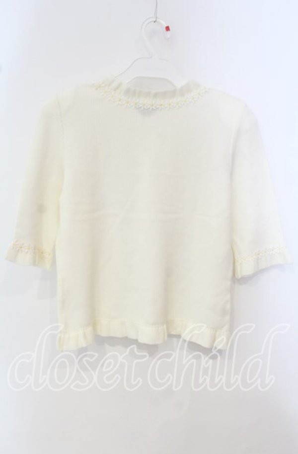 画像3: TOMATSU / マーガレットレーストニットップス  アイボリー O-25-09-29-057-LO-TO-IG-ZT376 (3)