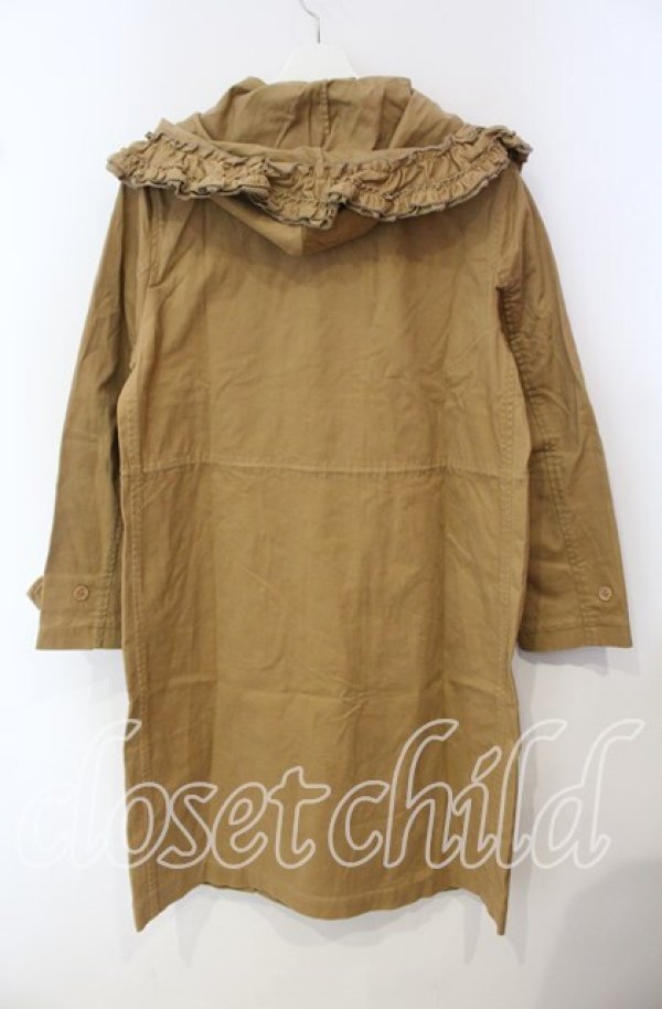 画像3: PINK HOUSE / フリルフードモッズコート  ブラウン O-25-09-29-072-LO-CO-IG-ZT-C035 (3)