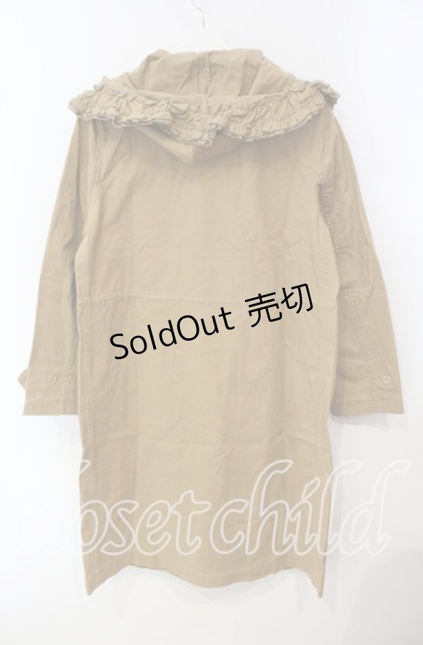 画像3: PINK HOUSE / フリルフードモッズコート  ブラウン O-25-09-29-072-LO-CO-IG-ZT-C035 (3)