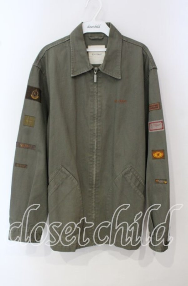 画像1: Karl Helmut / パッチワークジップジャケット M グリーン O-25-09-29-077-EL-JA-IG-ZT175 (1)