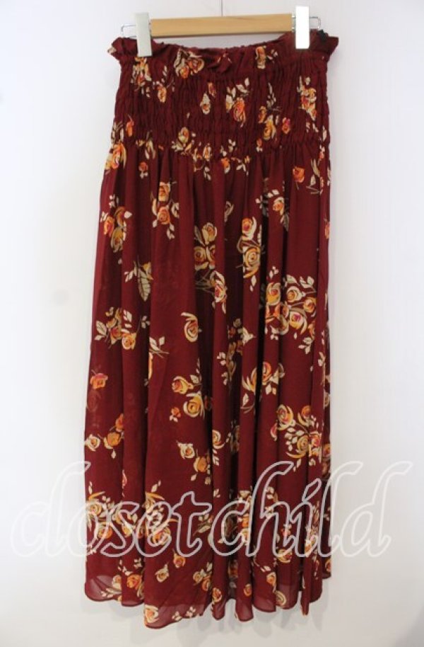 画像3: TOMATSU / シャーリングローズスカート 38 アカ O-25-09-29-082-LO-SK-IG-ZT479 (3)