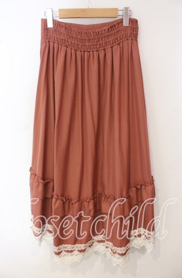 画像4: axes femme / サス付フィッシュテールスカート M ピンク O-25-09-29-084-AX-SK-OW-ZT015 (4)