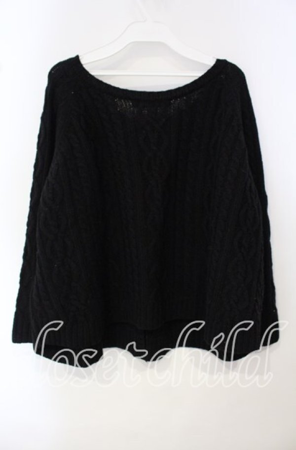 画像3: PINK HOUSE / アラン編みニットカーディガン  クロ O-25-09-29-007-LO-TO-IG-ZT116 (3)