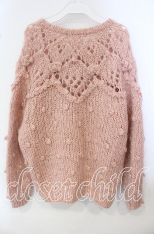 画像3: KANEKO ISAO / モヘアニットカーディガン  ピンク O-25-09-29-010-EL-TO-IG-OS (3)