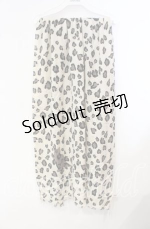画像: axes femme / アニマル柄ストール  キナリ×クロ O-25-09-29-014-AX-ZA-OW-OS