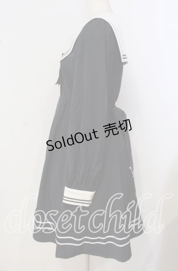 画像3: Amavel / Anchor Emblem セーラーワンピース  ネイビー O-25-09-29-023-CA-OP-IG-OS (3)