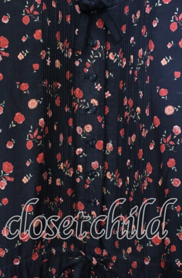 画像2: 【SALE】KANEKO ISAO / フラワーキルトワンピース【お直しあり】  クロ O-25-09-29-024-EL-OP-IG-ZT047 (2)