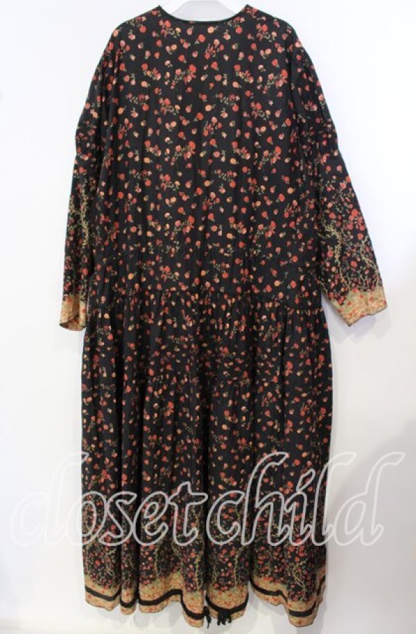 画像4: 【SALE】KANEKO ISAO / フラワーキルトワンピース【お直しあり】  クロ O-25-09-29-024-EL-OP-IG-ZT047 (4)