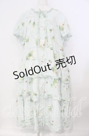 画像: PINK HOUSE / クリームソーダプリントフリルワンピース【お直しあり】  ミント O-25-09-29-026-LO-OP-IG-OS