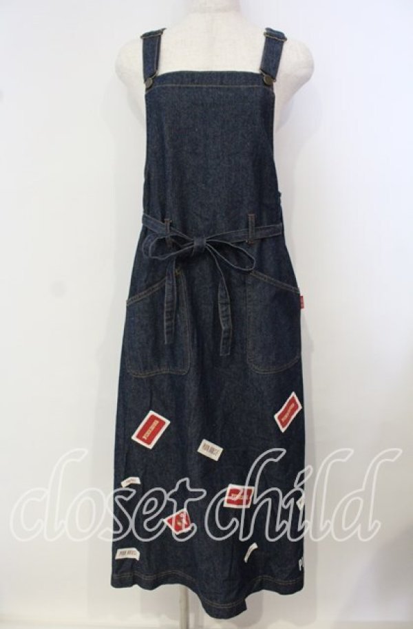 画像1: PINK HOUSE / パッチデニムタブリエ  インディゴ O-25-09-29-027-LO-OP-IG-ZT163 (1)